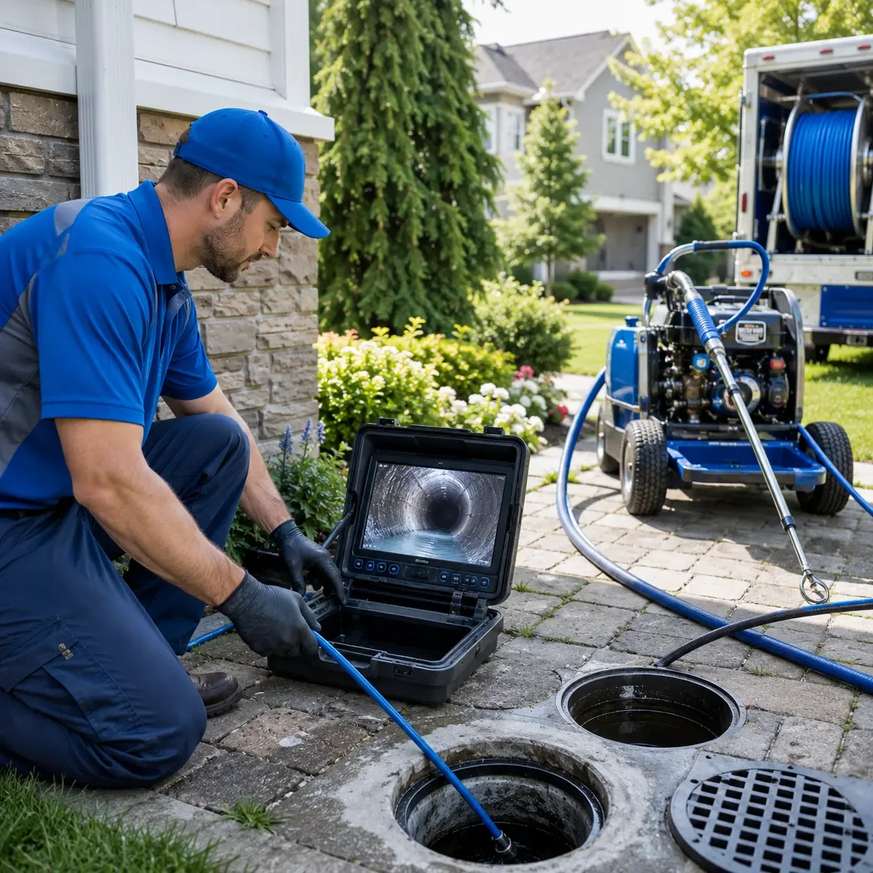 Outdoor drain cleaning professionals serving Brisbane, CA
